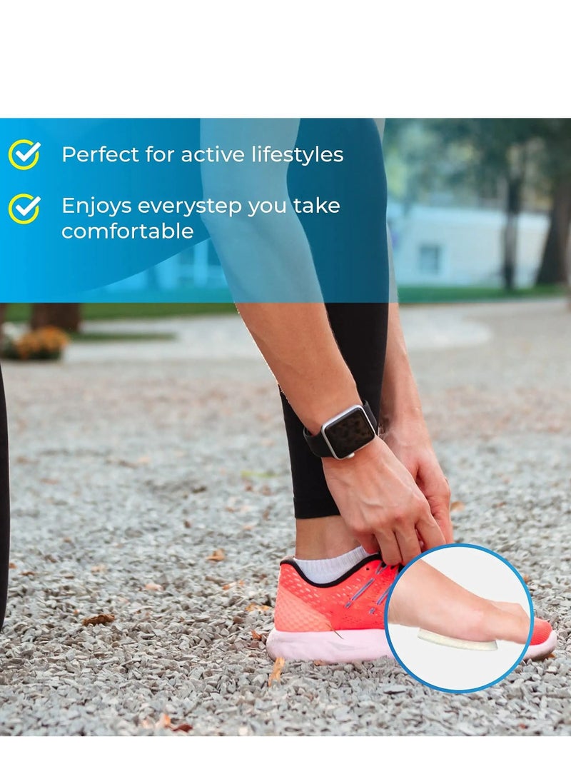 SYOSI 24 Pack Metatarsal Pads, Strong 3M Adhesive Strips Foot Pads for Shoes, Premium Wool Felt Arch Pads, Soft and Comfortable, Non-Slip Surface,for Foot Pain Relief Forefoot for Women and Men - Image 4