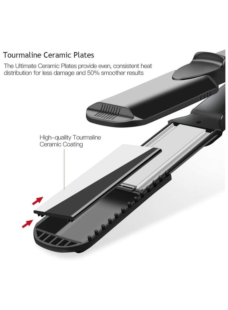 Hair Crimper,4 in 1 Hair Straightener and Curler Hair Crimper,4 Interchangeable Plates for All Hair Type for Women - Image 5