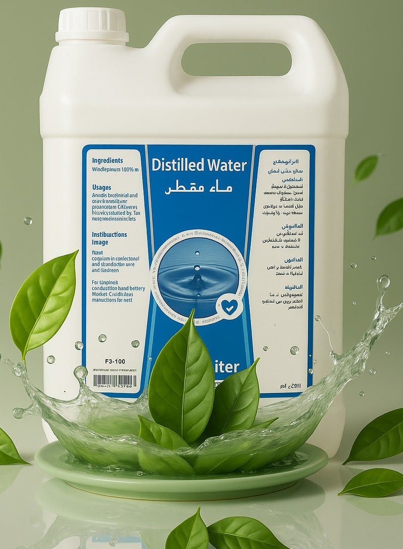 إس بي أي مياه طبية مقطرة نقية ونظيفة، 5 لتر، من شركة SPI - Image 1
