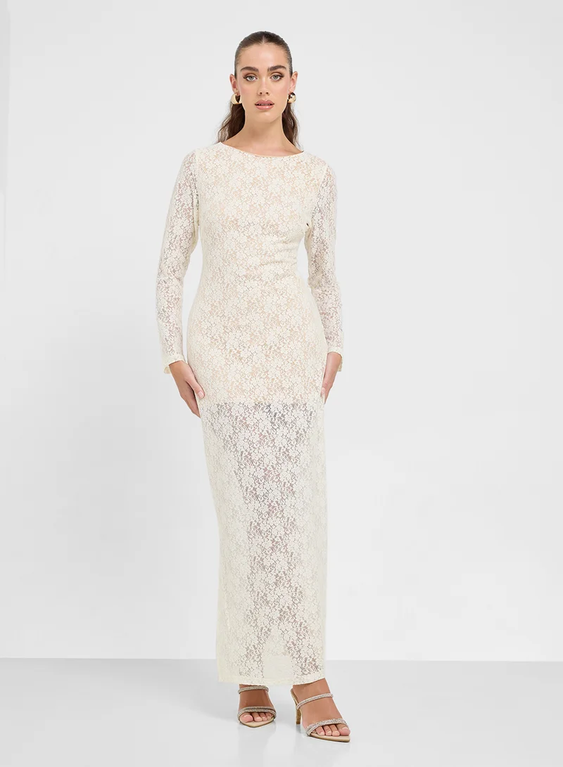 Ginger Lace Long Sleeve Dress