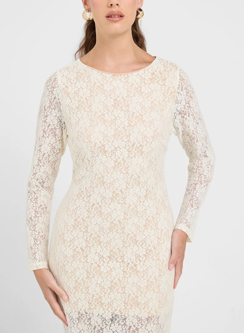 Ginger Lace Long Sleeve Dress