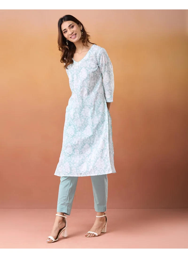 Fabindia Printed Pant & Kurta Set