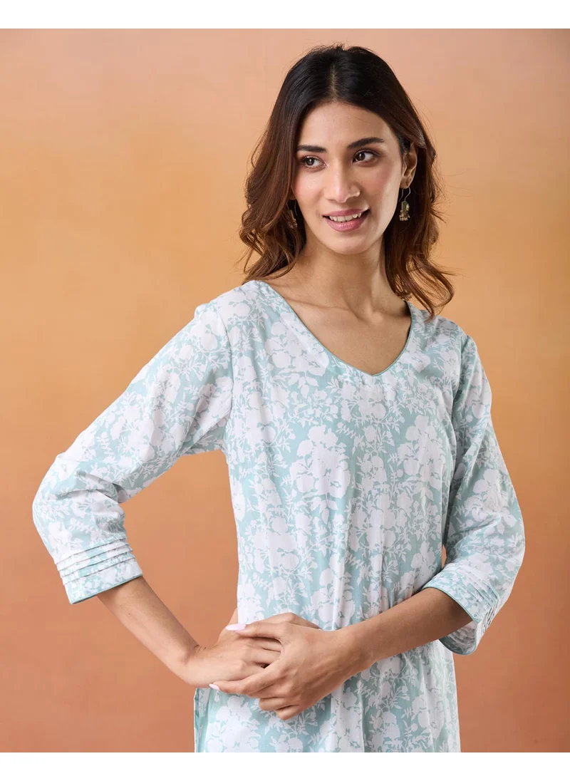 Fabindia Printed Pant & Kurta Set