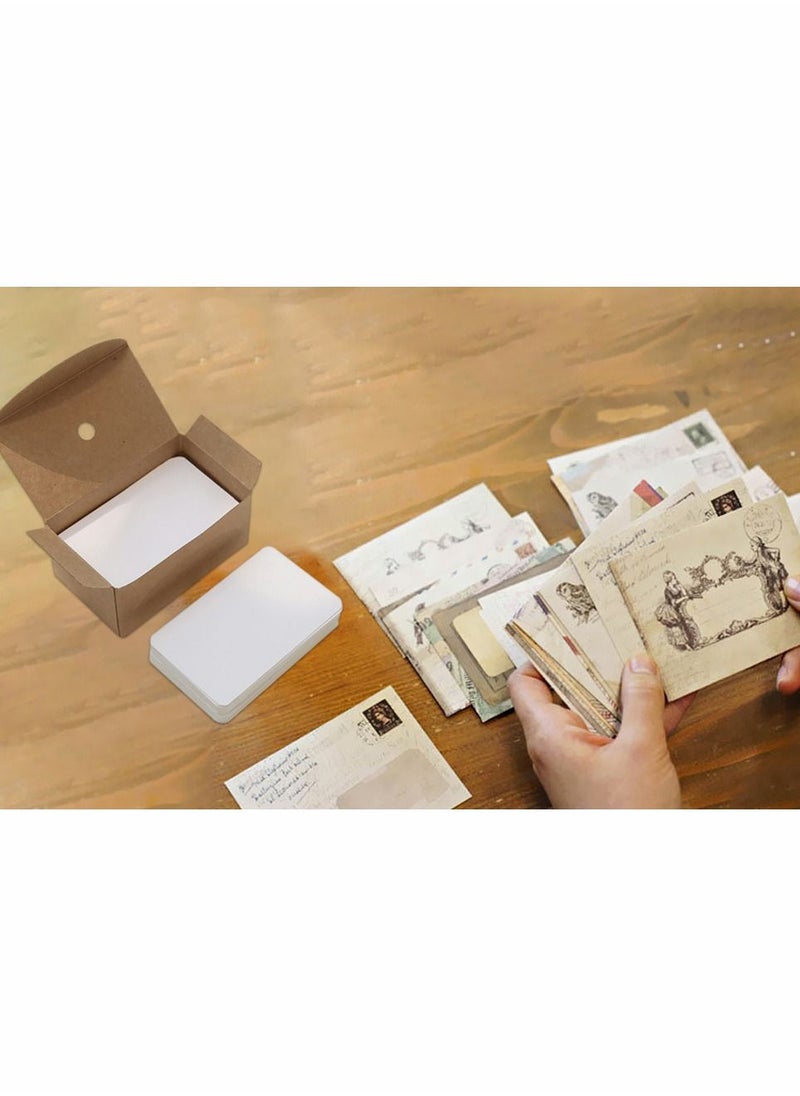 Y&D Mini Vintage Envelope, SYOSI 72Pcs Small Handmade Gift Card Envelopes Holders, for DIY Birthday Party, Greeting Cards, Invitation Tools Kids Art Craft (12 Different Design)  - Image 2