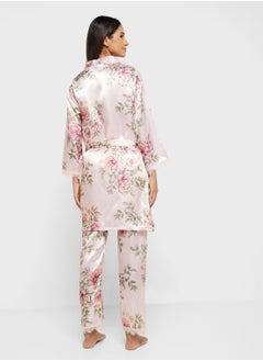 ELLA 4 Piece Printed Pyjama Set  - Image 2