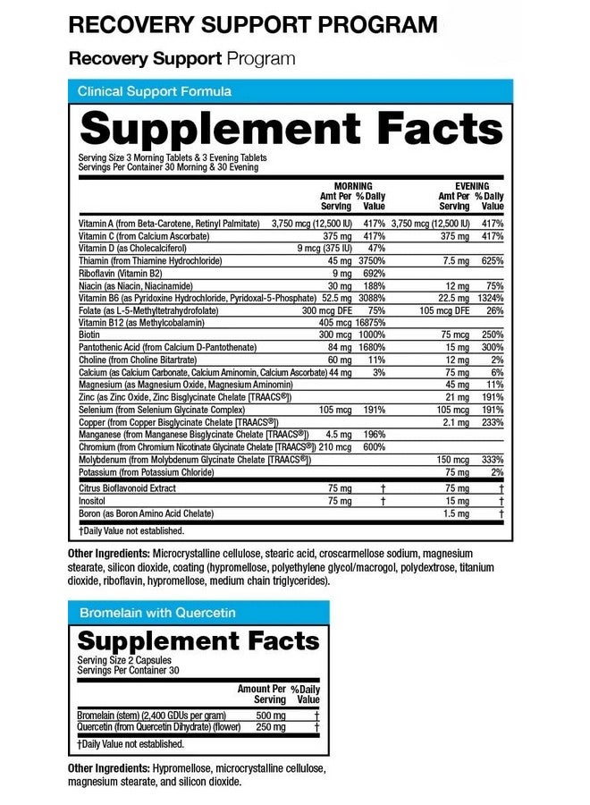 VitaMedica Clinical-Grade Post Surgery Recovery Support Supplement Program, Comprehensive, Physician-Designed Formulation to Support Healing with Vitamins, Minerals, Antioxidants, Bromelain and Quercetin - Image 4