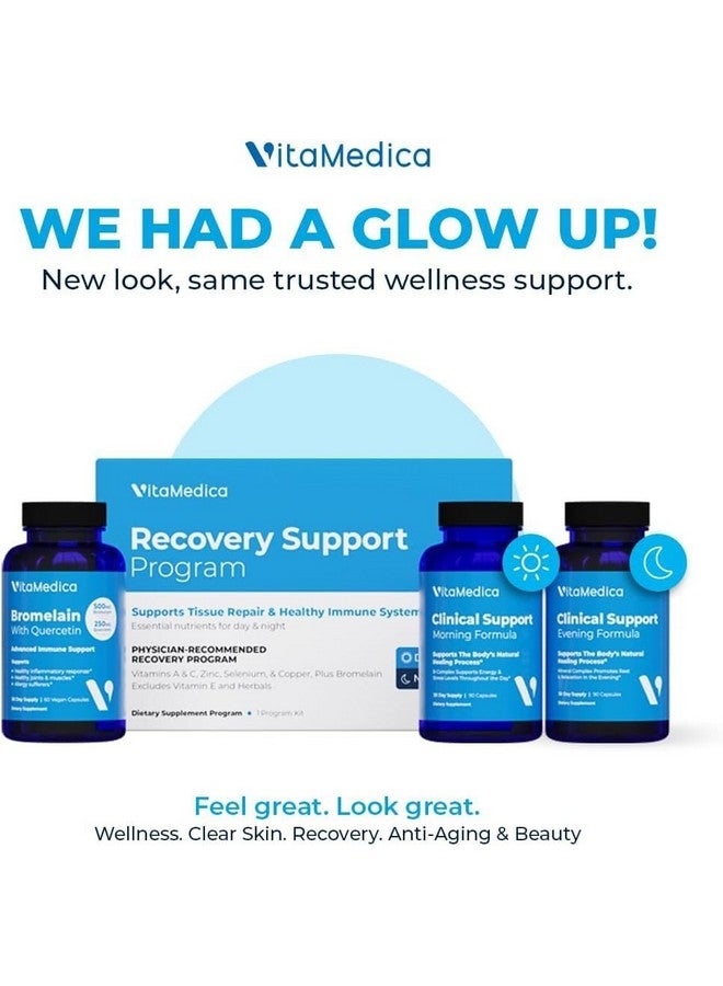 VitaMedica Clinical-Grade Post Surgery Recovery Support Supplement Program, Comprehensive, Physician-Designed Formulation to Support Healing with Vitamins, Minerals, Antioxidants, Bromelain and Quercetin - Image 2