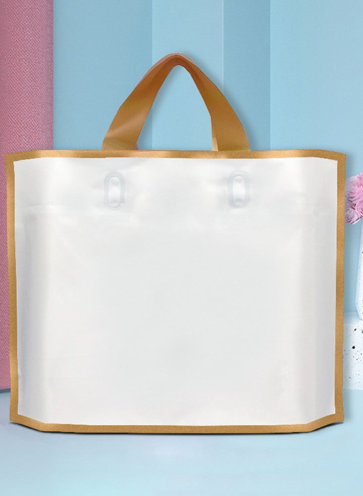 10PCS Large size   White plastic  git bags