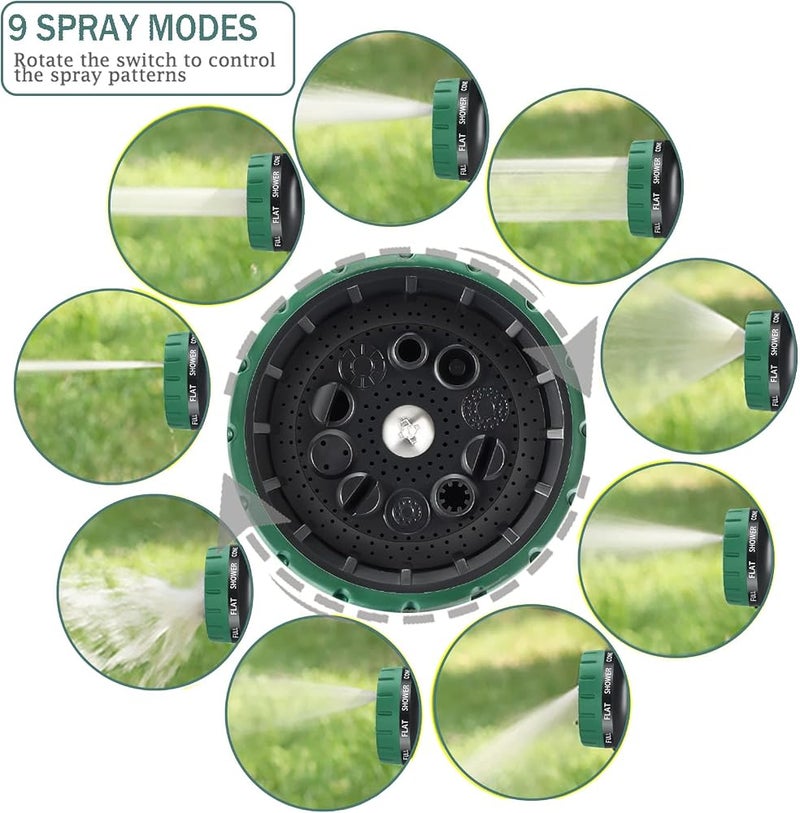 HmiL-U Hose Pipe 150FT Flexible Expandable Garden Hose with 9 Function Hose Pipe Spray Gun Durable 3750D and Double Latex Core Outdoor Water Hose for Gardening Watering Washing - Image 3