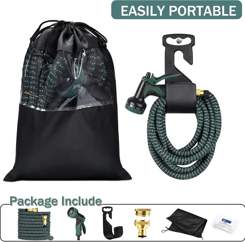 HmiL-U Hose Pipe 150FT Flexible Expandable Garden Hose with 9 Function Hose Pipe Spray Gun Durable 3750D and Double Latex Core Outdoor Water Hose for Gardening Watering Washing - Image 5