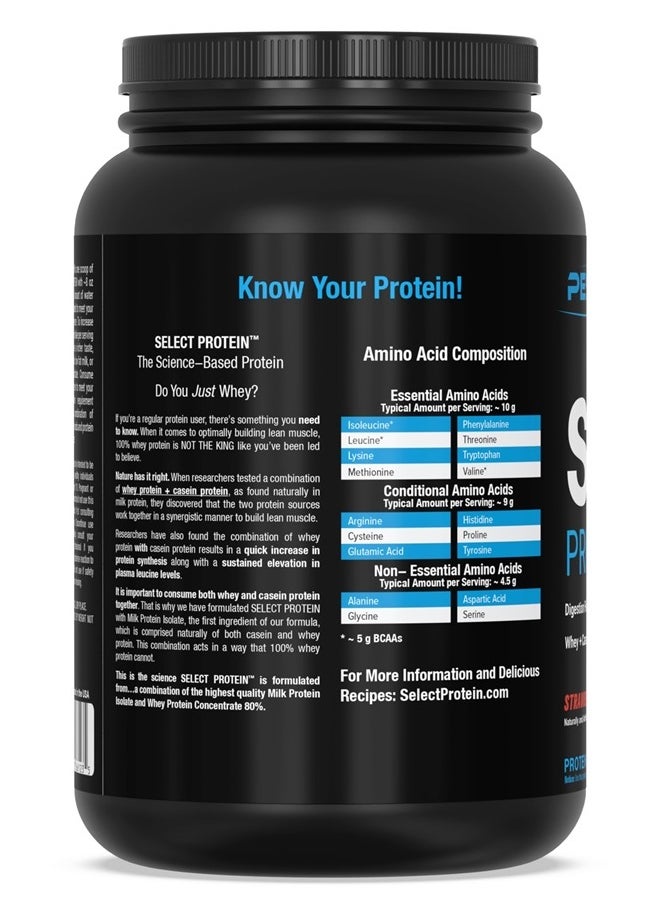 PEScience - Select Low Carb Protein Powder, Strawberry Cheesecake, 27 Serving, Keto Friendly and Gluten Free - Image 1