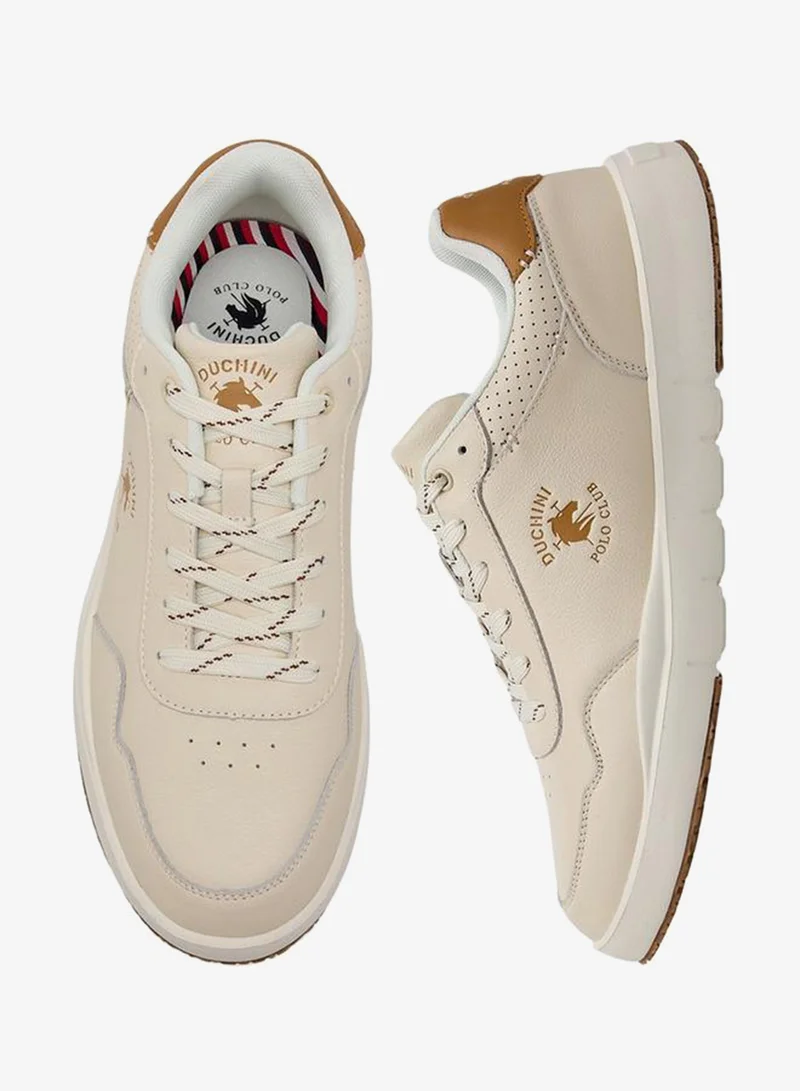 دوتشيني Men Logo Print Lace-Up Ankle Sneakers