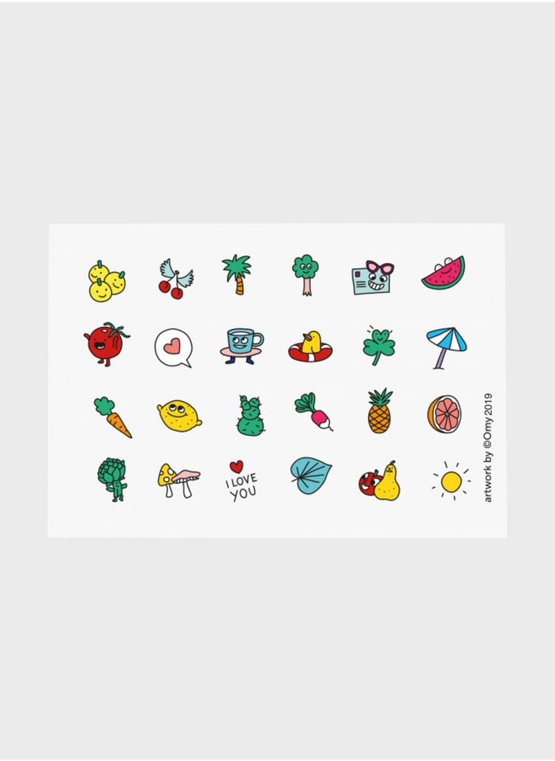 Nailmatic Kids - Set 2 Nail Polishes + 24 Nail Stickers - Image 1