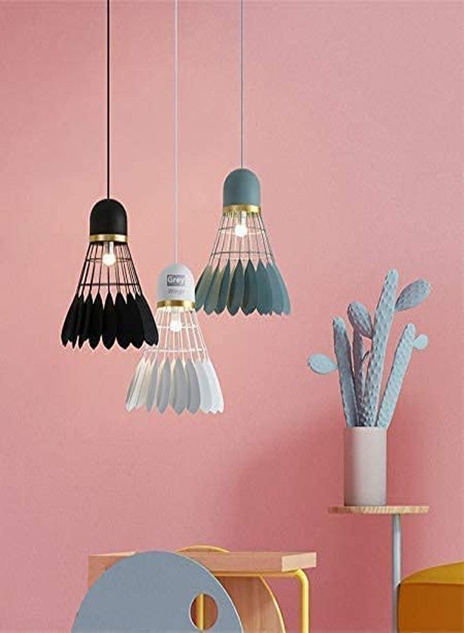 PRIYA LIGHT مصابيح معلقة بتصميم عصري من بريا لايت، على شكل كرة تنس الريشة وسدادة فلين، لتزيين المنزل - Image 3