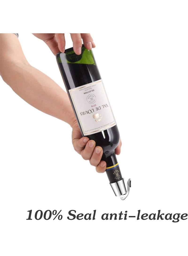 Luckam Bottle Stopper Stainless Steel,   Bottle Plug with Silicone, Expanding Beverage Bottle Stopper, Reusable   Saver, Bottle Sealer Keeps   Fresh, Best Gift Accessories (2 PACK) - Image 3