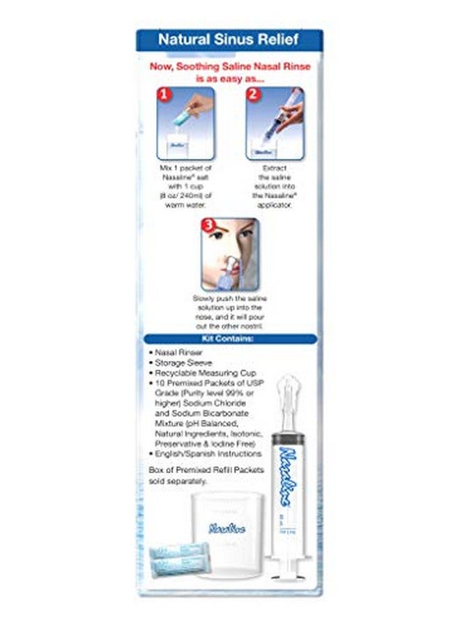 Squip Nasaline Nasal Rinsing System With 10 Premixed Saline Packets - Image 4