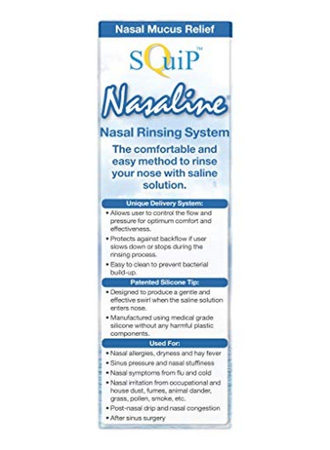 Squip Nasaline Nasal Rinsing System With 10 Premixed Saline Packets - Image 3