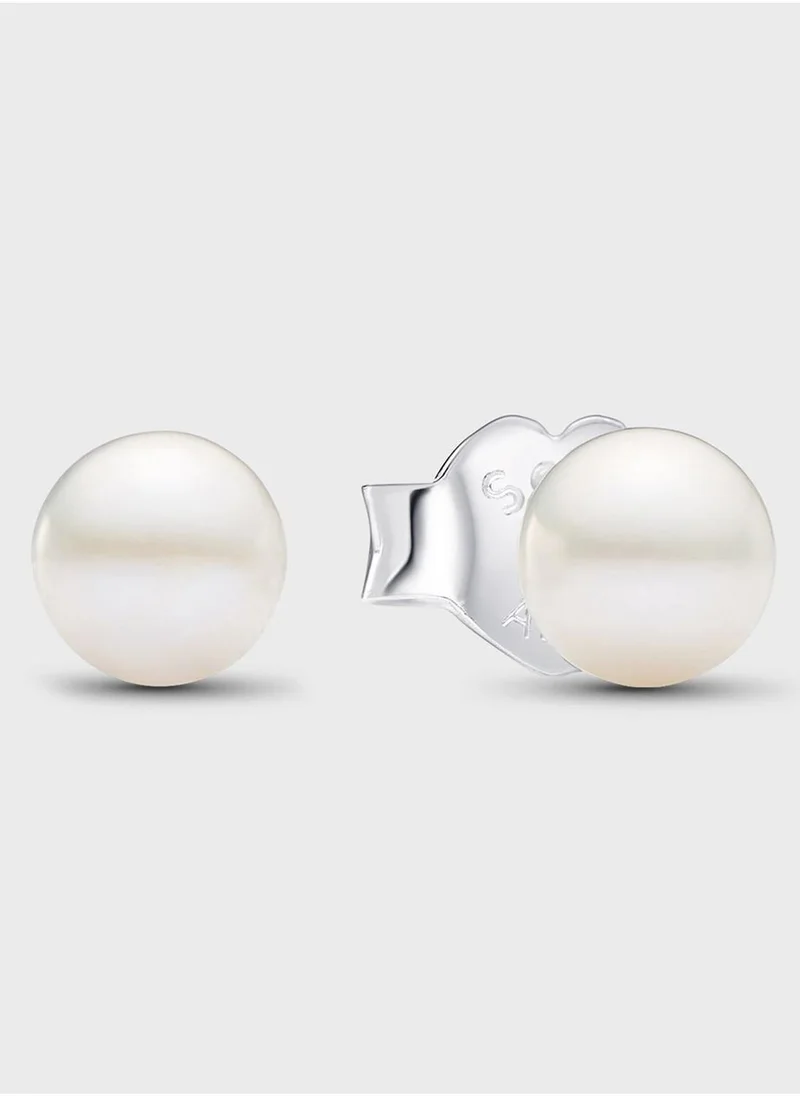 Treated Freshwater Cultured Pearl 4.5Mm Stud Earrings