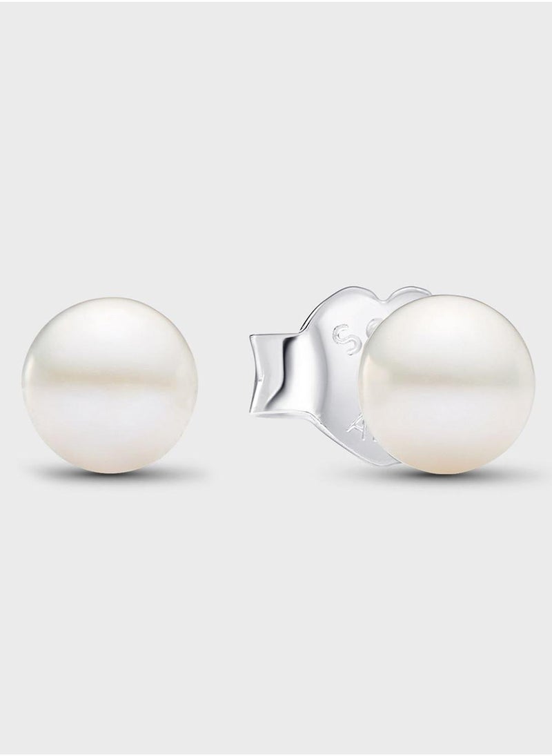 PANDORA Treated Freshwater Cultured Pearl 4.5Mm Stud Earrings - Image 1