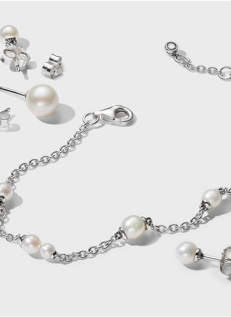 باندورا أقراط لؤلؤ المياه العذبة المزروعة المعالج 4.5 مم