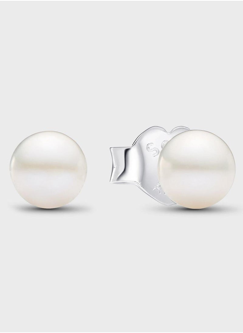 PANDORA Treated Freshwater Cultured Pearl 4.5Mm Stud Earrings  - Image 1