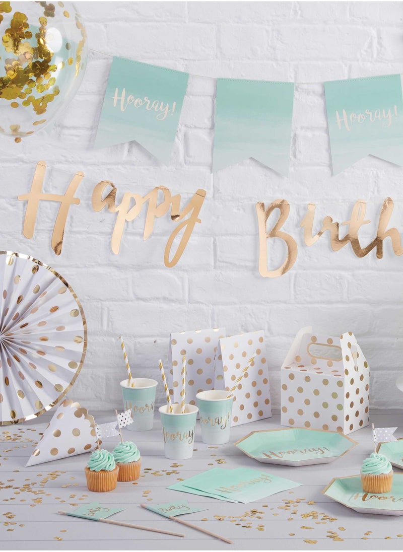 Ginger Ray Confetti Balloons - Gold - Image 3