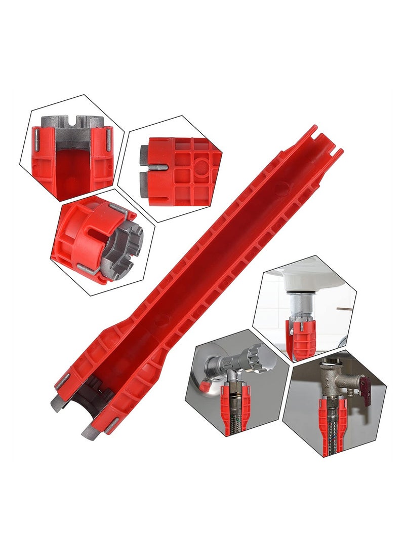 SYOSI 14-in-1 Faucet and Sink Installer, Faucet Tool Sink Wrench, Change Faucet Tool for Kitchen, Multifunctional Plumbing Under Sink Wrench, for Toilet Bowl, Sink, Bathroom, Kitchen Plumbing - Image 2