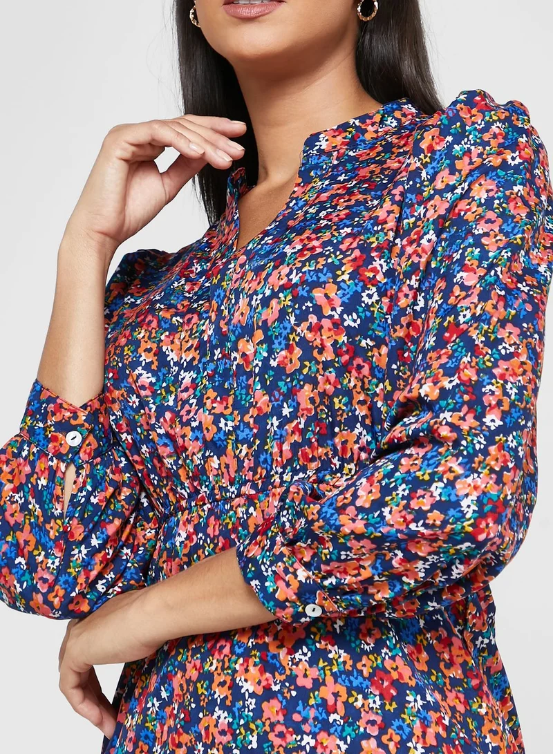 ELLA Tiered Printed Dress