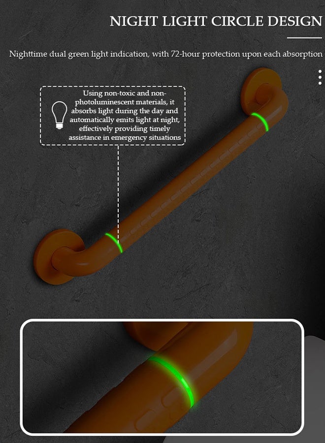 DUNISO Bathroom Grab Bar, Grab Bars for Bathtubs and Showers,Non-Slip Safety Grab Rails,Easy to Install Stainless Steel Wall-Mounted Hand Rails for Toilet, Bathtub, Shower & Kitchen, Concealed Screws, Elderly & Seniors - Image 3