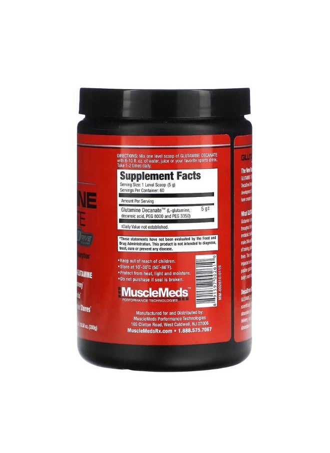MUSCLEMEDS Glutamine Decanate Unflavored 10.58 oz 300 g  - Image 2