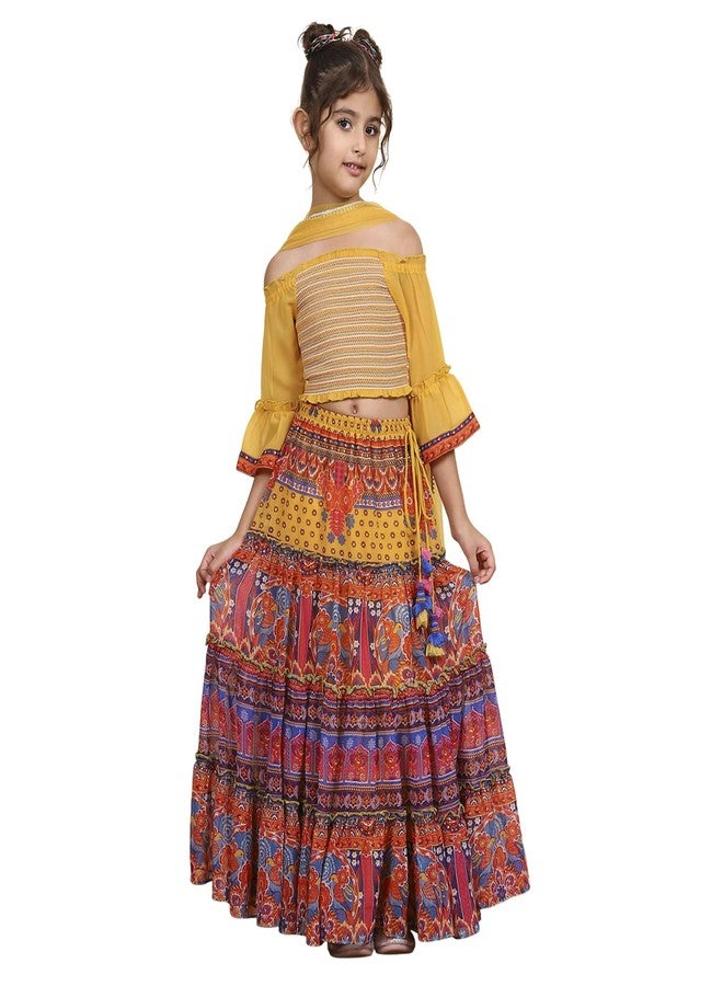 Biba طقم ليهينغا من بوليستر للبنات من بيبا (KWPRSMKT6453AW25MLTI_متعدد الألوان_10 سنوات-11 سنوات) - Image 1