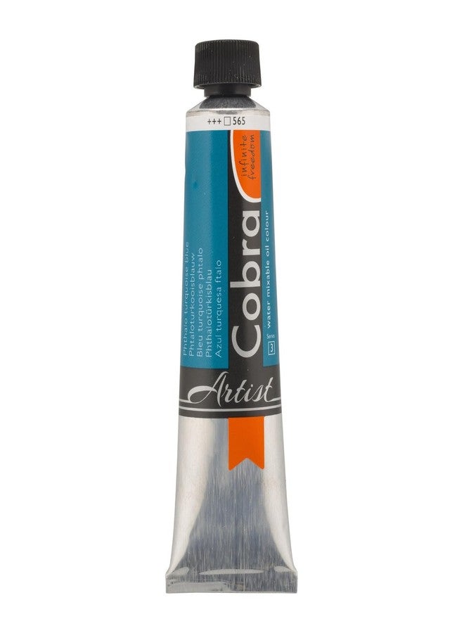 Cobra Water-Mixable Oil Color 40 ml Tube - Phthalo Turquoise Blue - Image 1