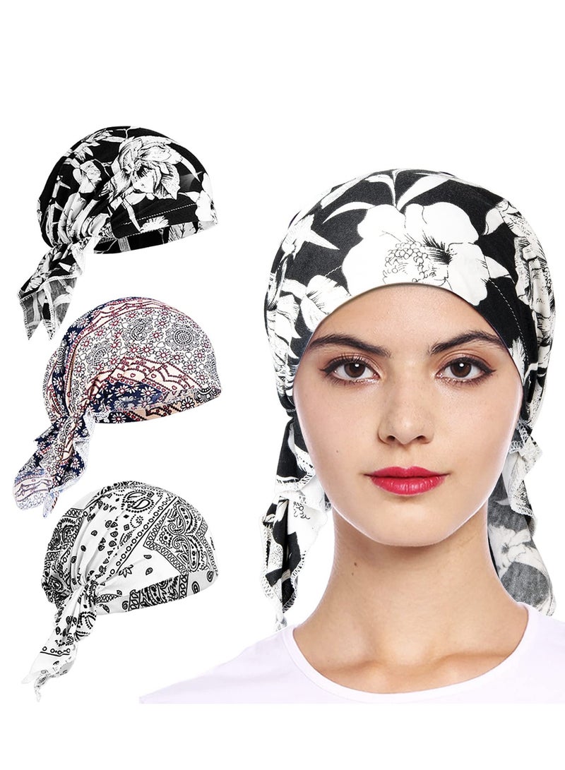 Excefore Cotton Slouchy Beanie, Women's Slouchy Beanie Hat Chemo Caps Cancer Headwear Hats Turban Baggy Sleeping Cap Boho Hats, Hip-Hop Soft Lightweight Running Beanie Adult Hats Cap for Men Women - Image 1