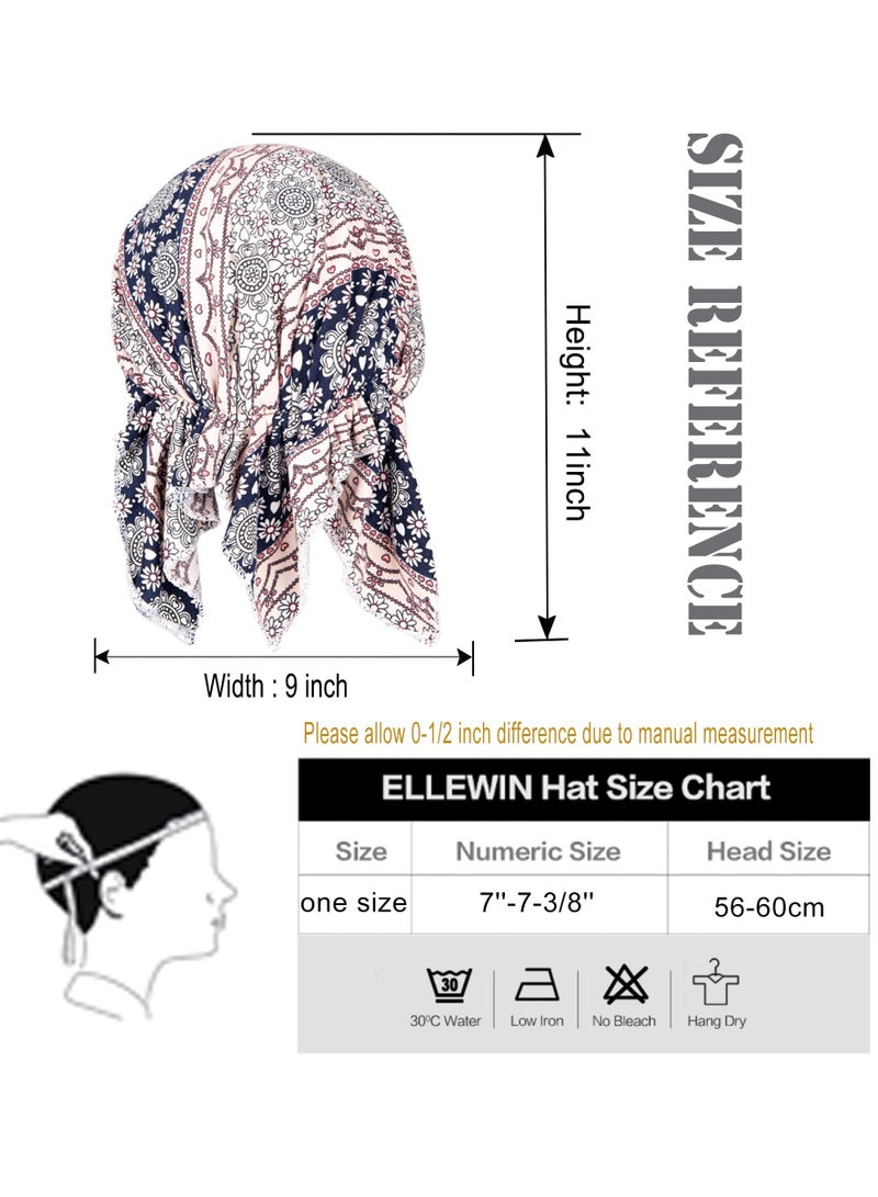 Excefore Cotton Slouchy Beanie, Women's Slouchy Beanie Hat Chemo Caps Cancer Headwear Hats Turban Baggy Sleeping Cap Boho Hats, Hip-Hop Soft Lightweight Running Beanie Adult Hats Cap for Men Women - Image 3