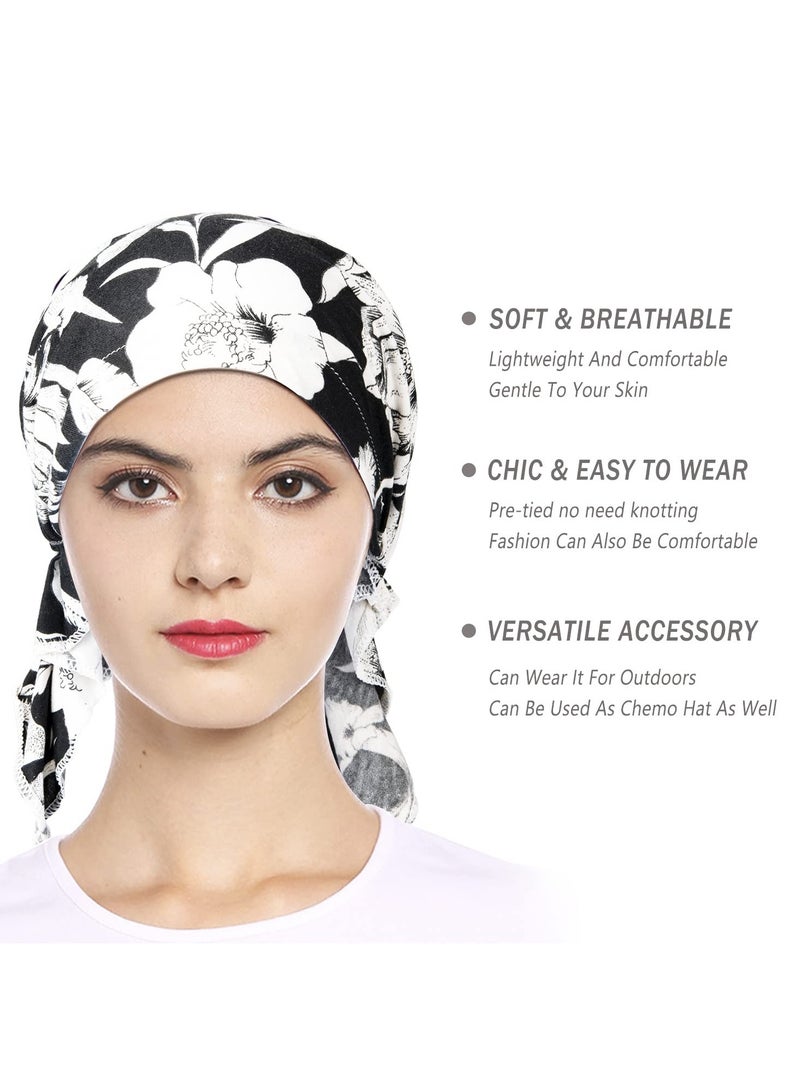 Excefore Cotton Slouchy Beanie, Women's Slouchy Beanie Hat Chemo Caps Cancer Headwear Hats Turban Baggy Sleeping Cap Boho Hats, Hip-Hop Soft Lightweight Running Beanie Adult Hats Cap for Men Women - Image 5