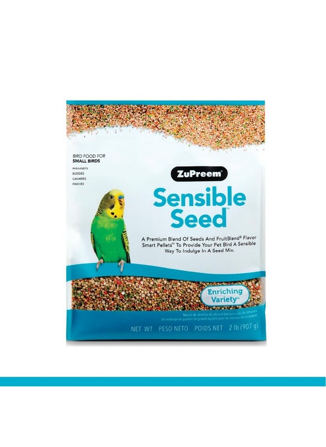 طعام طيور Sensible Seed للطيور الصغيرة، 2 رطل - مزيج ممتاز من البذور وحبيبات الفاكهة المختلطة للببغاوات، والبادجي، والببغاوات الصغيرة، والكناري، والعصافير - pzsku/Z7E70A23FCE2B49F7CF6AZ/45/_/1726219872/5f386faa-ff64-497a-9ec8-2bf83556b2d1