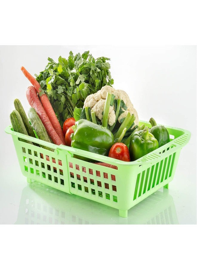 ClearChoice:- Plastic Flexible Kitchen Drying Drainer Plates Holder Basket(Multi Color)(1 PIS) - Image 1