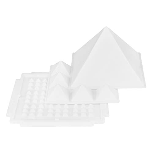 TREE MAISON CORONATING HOMES Vastu 3 Layer Pyramid | Plastic Pyramid Remedy for Home & Office | Color - White - Image 1