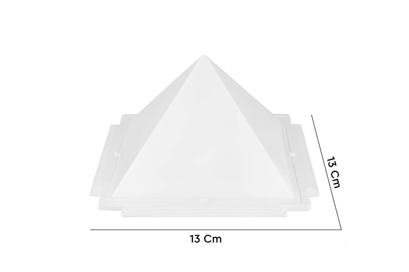 TREE MAISON CORONATING HOMES Vastu 3 Layer Pyramid | Plastic Pyramid Remedy for Home & Office | Color - White - Image 2