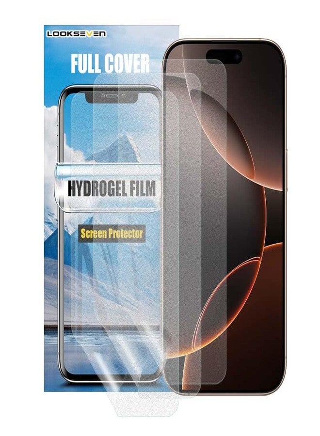 LOOKSEVEN 3 Pack Matte Hydrogel Film For iPhone 15, Anti-Glare Soft TPU Screen Protector, High Sensitivity Protective Film (Not Tempered Glass) - Image 1