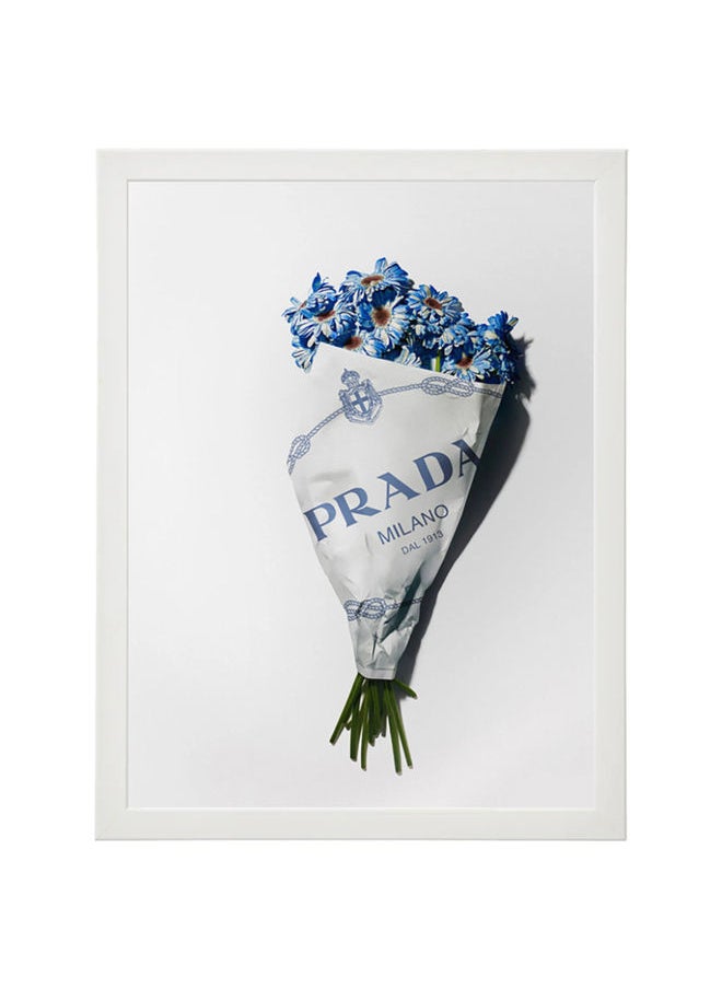 Boomah Accessories Milano Flowers Prada Fashion Poster With Frame 30x40 cm 
