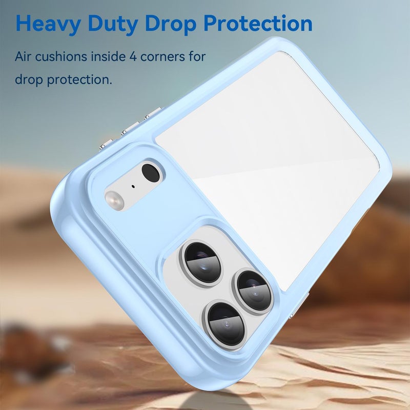 erorex For iPhone 17 Pro Max Colorful Series Acrylic + TPU Phone Case(Blue) - Image 3