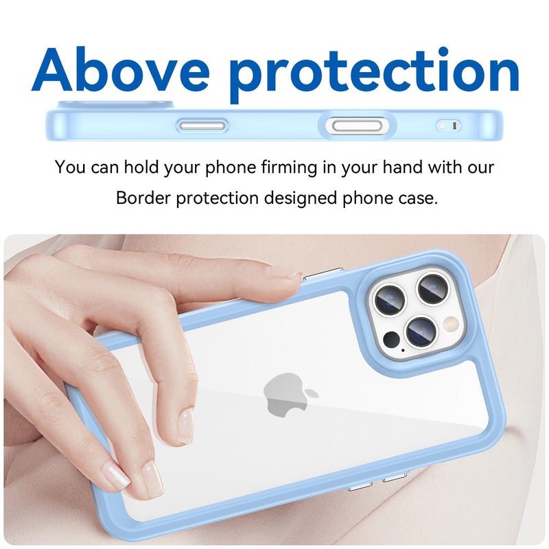 erorex For iPhone 17 Pro Max Colorful Series Acrylic + TPU Phone Case(Blue) - Image 4