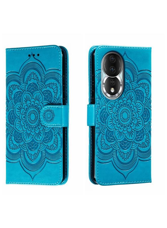 اس-توب جراب هاتف جلدي بنقشة ماندالا الشمس لهاتف Honor 80 - Image 1