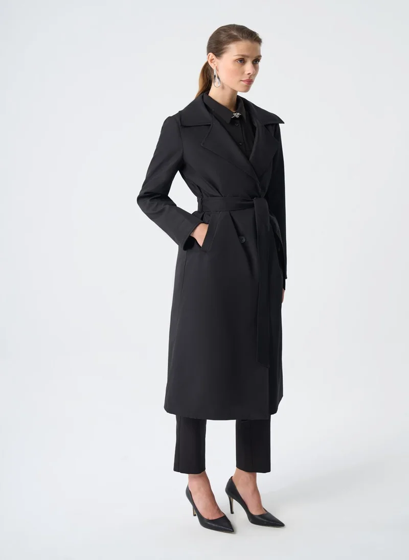 ميزال Basic Classic Long Trench Coat