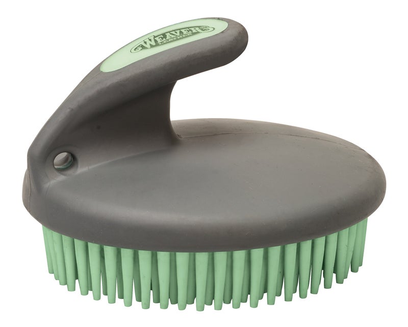 Weaver Leather Palm-Held Fine Curry Comb , Mint/Gray - Image 5
