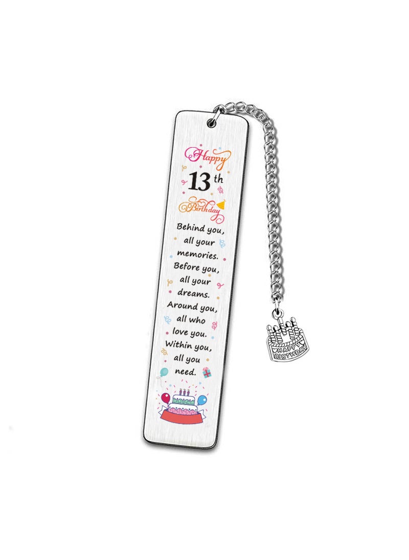 Generic - Stainless Steel Metal Bookmark Customizable Laser Engraving Birthday Gift Colorful Logo Design Bookmark Factory For Birthdays 13-year-old color bookmark - Image 1