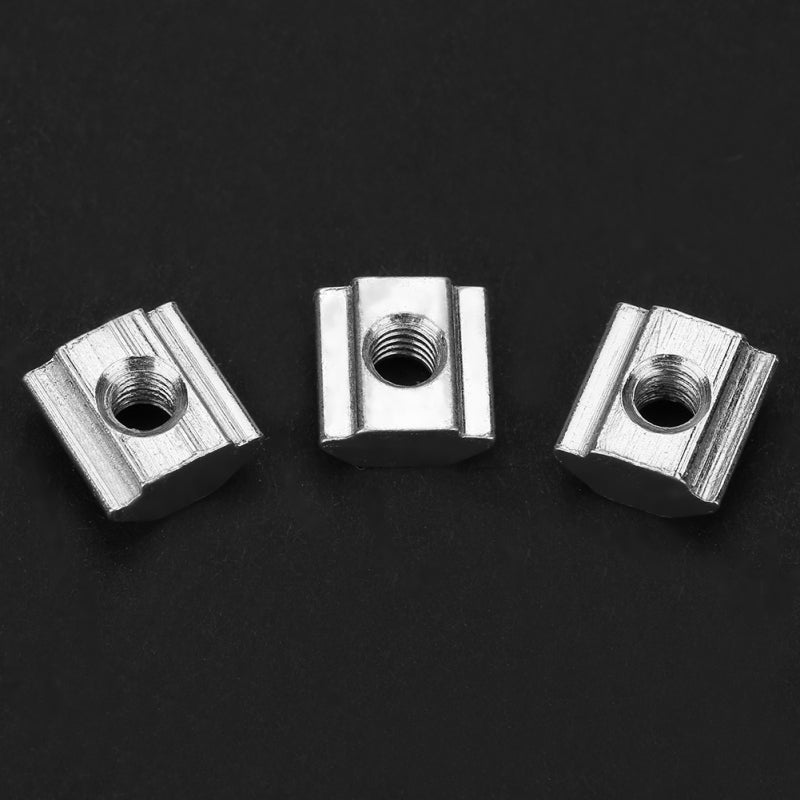 Aluminum Extrusion Nuts M3 Size 50-Pack High Hardness Carbon Steel for EU 20 Series 6mm Slot Profiles - Image 3