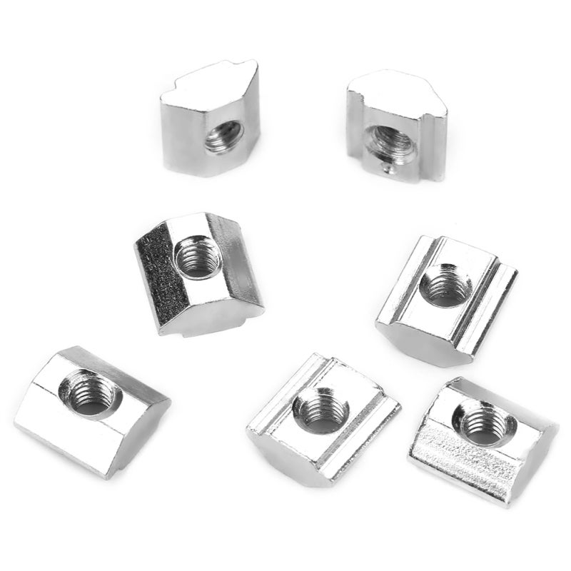 Aluminum Extrusion Nuts M3 Size 50-Pack High Hardness Carbon Steel for EU 20 Series 6mm Slot Profiles - Image 4