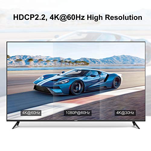 FERRISA 4K@60Hz HDMI to DisplayPort Cable Adapter/Converter with USB Power, Male to Female HDMI to DP Adaptor for Monitor, Support HDMI2.0 HDCP2.2, Compatible with Laptop, PS5, Xbox One, NS, Mac mini - Image 4